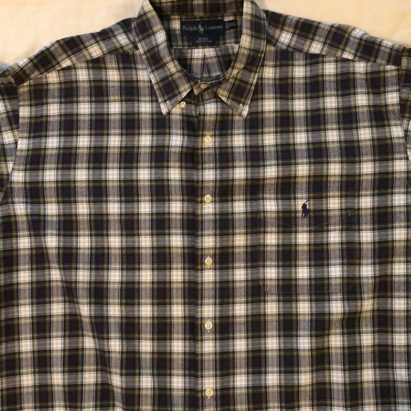 Classic Ralph Lauren long sleeve plaid button. - Picture 4 of 5